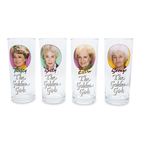 Silver Buffalo Golden Girls Group Twist Spout Plastic Water  Bottle with Stickers You Stick Yourself, 32 Ounces: Tumblers & Water Glasses