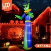 Joyfy 12 FT Giant Halloween Inflatable Outdoor Decoration, Alien Wizard Ghosts with LEDs for Halloween Indoor Outdoor Yard Lawn Garden Decoration - 3 of 4