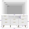 Spacious 8-Drawer Black Dresser with App-Controlled LED Lights & Built-in Charging Station – Ideal for Any Room - 2 of 4
