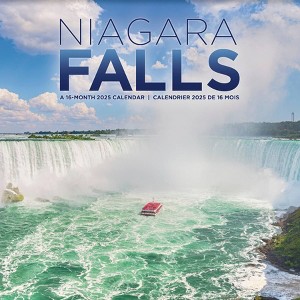Trends International 2025 Niagara Falls Bilingual French Wall Calendar: Monthly 12x12" Paper, Multicolored, All Ages - 1 of 4
