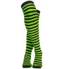 Skeleteen Womens Striped Knee Socks Costume Accessory - Black and Green - image 4 of 4