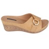 GC Shoes Bay Hardware Comfort Slide Wedge Sandals - 2 of 4