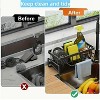 Attop Metal Kitchen Sink Organizer with Sponge Holder and Dishwashing Brush Holder - Space-saving drainer, easy to clean, compact countertop storage - 4 of 4