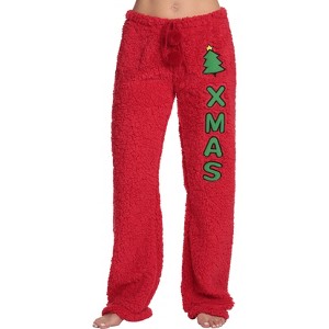 Just Love Womens Plush Faux Sherling Soft Pajama Pants - PJ Bottoms Sleepwear - 1 of 3
