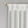 TOBILE Twist Tab Total Blackout Window Curtain Panel White 50x95" Blackout - 2 of 4