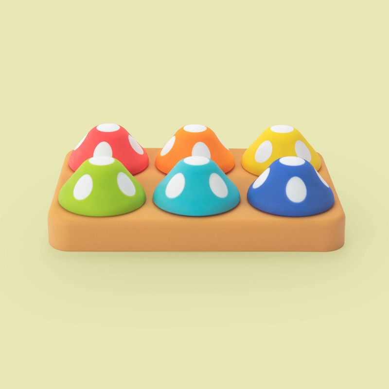 Sassy Toys Moody Matching Mushrooms Stacking Toy, 3 of 5