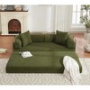 3 Seat 4-in-1 Folding Convertible Out Sleeper Sofa Bed, King Size 78.5" - 2 of 4