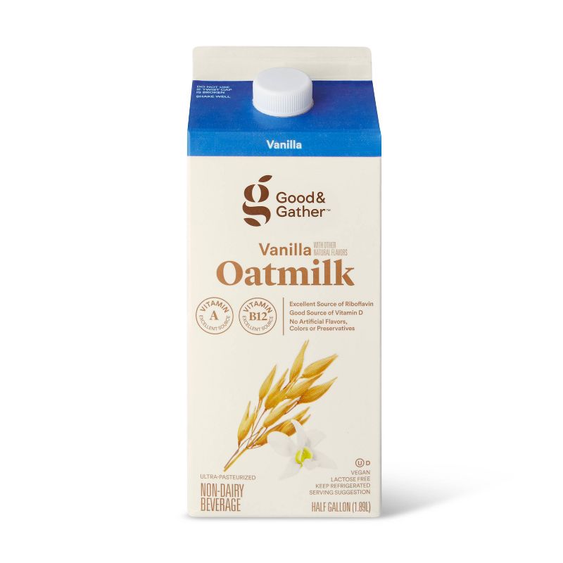 Vanilla Oat Milk - 64 fl oz - Good &#38; Gather&#8482;, 1 of 5