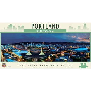 MasterPieces Inc Downtown Portland Oregon 1000 Piece Panoramic Jigsaw Puzzle - 1 of 4