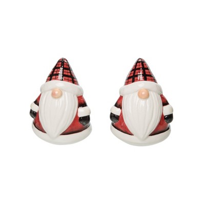 Gallerie II Plaid Gnome 3D Salt and Pepper Shakers