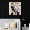 30" x 30" Natural Woman Floral by Nikki Chu Canvas Art Print - Masterpiece Art Gallery: Mixed Media Portrait, Ready to Hang Wall Decor - 4 of 4