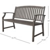 GRANDPATIO Aluminum Outdoor Bench - 4 of 4