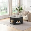 GDFStudio Firo Modern 4 Piece Round Coffee Table with 2-Tier Storage - 2 of 4