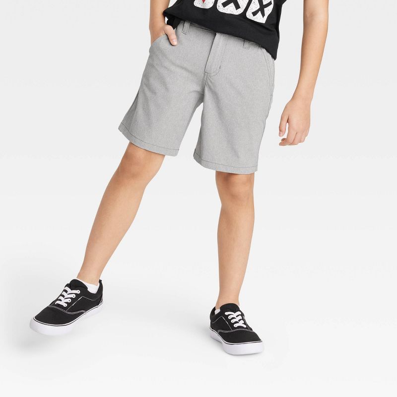 Boys' Quick Dry Flat Front 'At the Knee' Chino Shorts - Cat & Jack™, 1 of 5