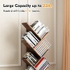 8-Tier Tree Bookshelf, Tall Wooden Bookcase for Kids & Adults, Floor Standing Storage Shelf for Living Room, Bedroom, Office, Brown - 4 of 4