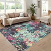 Modern Abstract Large Living Room Bedroom Area Rugs, Soft Non Slip Contemporary Throw Carpet for Dining Room - 3 of 4