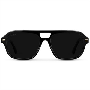 WMP Eyewear Womens Polarized Sleek Double Bridge Aviator Sunglasses - 1 of 4