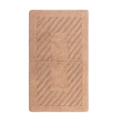 20x30 Spa Cotton Reversible Bath Rug Taupe Brown : Target