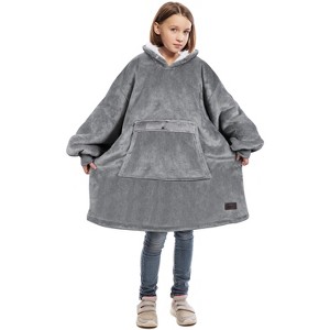 Catalonia Girls' Hoodie Sweatshirt, Oversized Wearable Fleece Pullover Boys, Gift Idea for Kids - 1 of 4