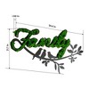 Sevobal Wall Art Family Letter Moss Decor Exuding Warm Affection And Deep Connection Sweetly For Heartfelt Spaces, Green, 44.8"*26.8"*4.6" - 2 of 4