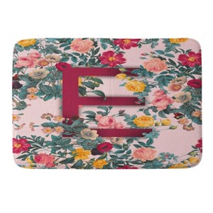 Deny Designs Burcu Korkmazyurek Summer Botanical Monogram Memory Foam Bath Mat - 1 of 4