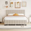 Queen Size Velvet Upholstered Platform Bed with 2 Drawers and 1 Twin XL Trundle - 2 of 4