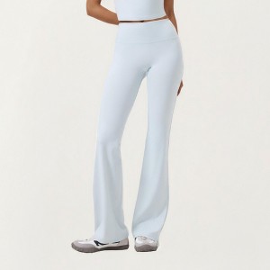 Anna-Kaci Active Women's High Waist Flare Sweatpants with Seamless Stretch Fit - 1 of 4