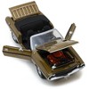 1970 Dodge Challenger R/T Convertible w/Luggage Rack Metallic Gold w/Black Stripes 1/18 Diecast Model Car by Greenlight - 3 of 4