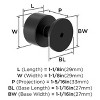 Amerock Balon Round Knob for Cabinets, Drawers, and Furniture - 3 of 4