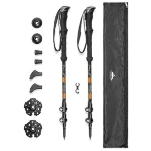 Cascade Mountain Tech Aluminum Quick Lock Trekking Poles - EVA Grip - 1 of 4