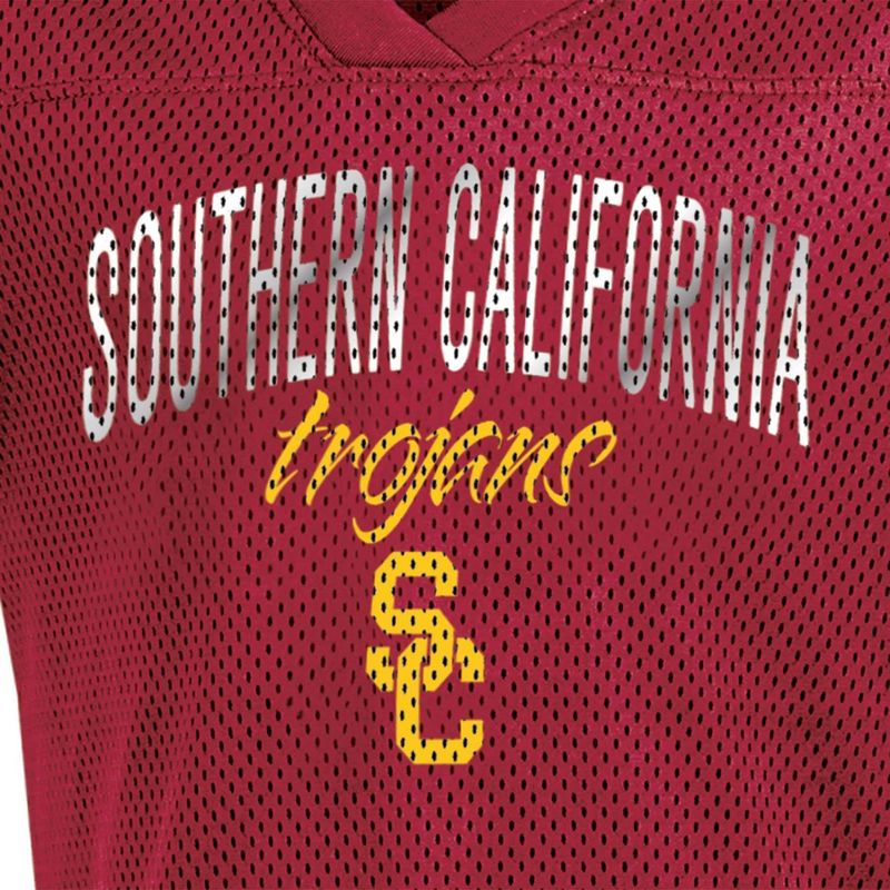 NCAA USC Trojans Girls&#39; Mesh T-Shirt Jersey, 3 of 4