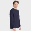 Hanes Unisex Garment Dyed Long Sleeve Cotton T-Shirt - 3 of 4