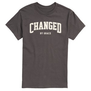 Men's - Instant Message - Changed By Grace Collegiate Short Sleeve Graphic T-Shirt - 1 of 4