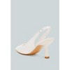 Ararki Luxurious Satin Pearl Slingback Sandals Women - 3 of 4