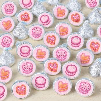 Big Dot of Happiness Hot Girl Bday - Vintage Cake Birthday Party Small Round Candy Stickers - Party Favor Labels - 324 Count