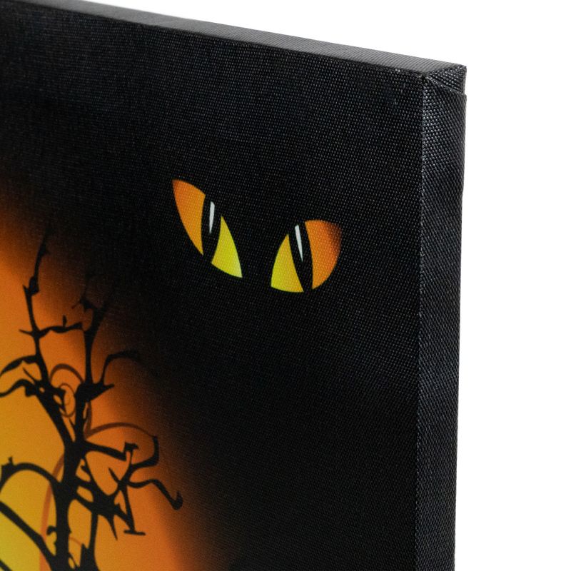 Northlight LED Lighted Spooky House Halloween Canvas Wall Art 19.75" x 19.75", 3 of 6
