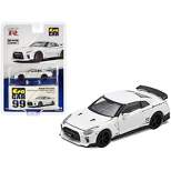 Nissan GT-R (R35) RHD (Right Hand Drive) White "Advan Racing GT" Limited Edition to 960 pieces 1/64 Diecast Model Car by Era Car