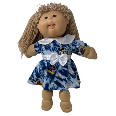 Doll Clothes Superstore Mickey Print Dress Fits 15-16 Inch Cabbage Patch Kid Dolls