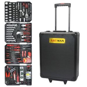 Maggift Tool Boxes and Totes Rolling Chest Storage Cabinet, Garage Organizer, Tool Multifunctional Storage Box, Black, 14.37"*7.87"*20.07" - 1 of 1