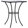 vidaXL Mosaic Bistro Table Blue and White 23.6" Ceramic - 2 of 4
