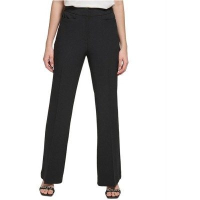 Calvin Klein Womens Straight-Leg Trouser Dress Pants