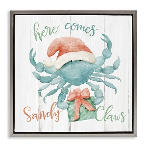Stupell Industries Nautical Sandy Claws Crab, 25'' x 25'' - 1 of 4