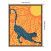Amanti Art Sunny Stripes Cheetah Stretch by Kintsugi99  Framed Canvas Wall Art - 3 of 4