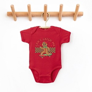The Juniper Shop Gingerbread Man Skateboard Baby Bodysuit - 1 of 3