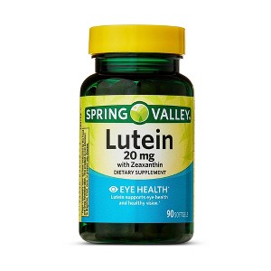 Spring Valley Lutein with Zeaxanthin Softgels, 20mg, 90 Count - 1 of 4