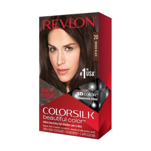 Revlon Colorsilk Beautiful Permanent Hair Color Brown Black 1 Kit