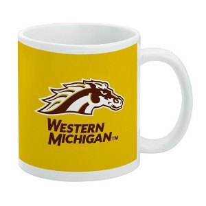 Western Michigan University Logo Ceramic Coffee Mug Novelty Gift Mugs for Coffee Tea and Hot Drinks 11oz White - 1 of 1