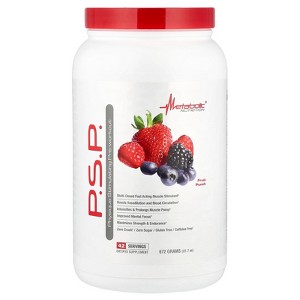 Metabolic Nutrition P.S.P. Physique Stimulating PreWorkout 672g Zero Sugar Caffeine Free (Fruit Punch) - 1 of 4
