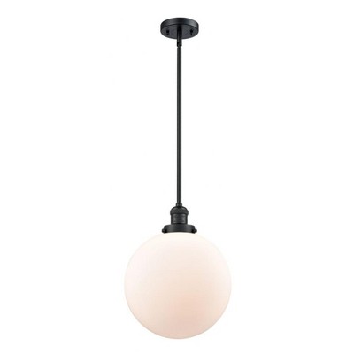 Beacon - 1 Light Stem Hung Mini Pendant In Industrial Style-15 Inches Tall and 12 Inches Wide