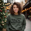 Simply Sage Market Women's Graphic Sweatshirt Dear Santa Bring Me More Dogs Wavy - 2 of 4